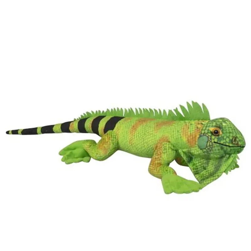 Betaalbaar Nature Planet leguaan knuffel - pluche - groen - 62 cm