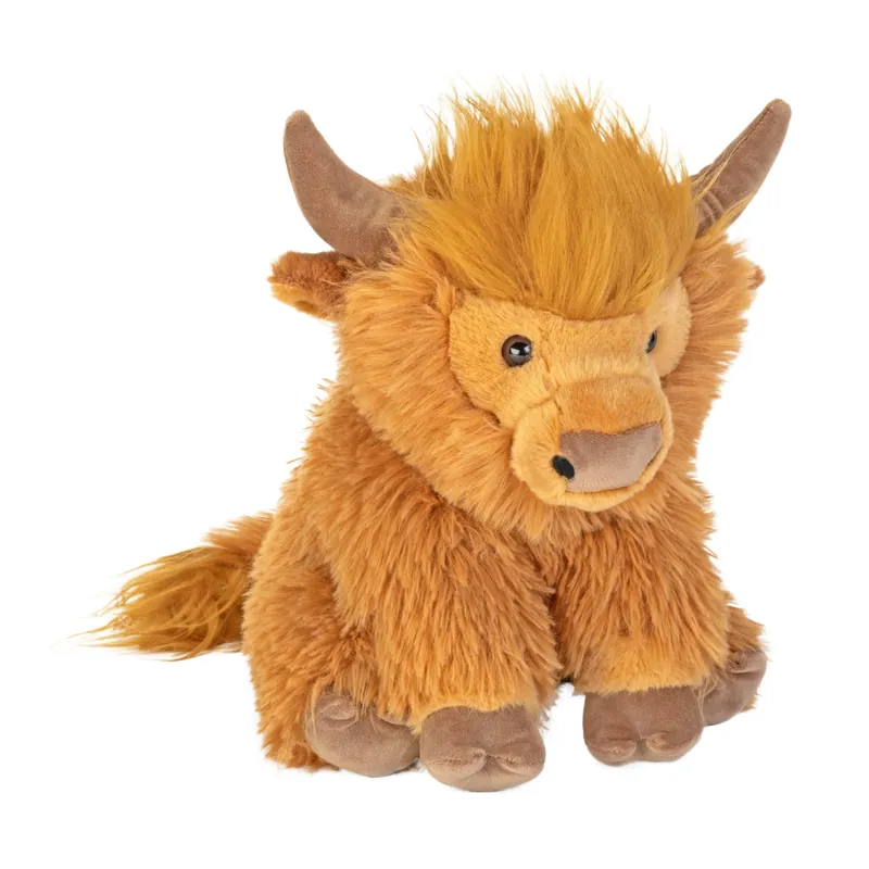 Wild Republic Schotse hooglander koe knuffel - pluche - 30 cm - bruin Uitverkoop