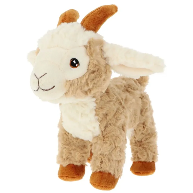 Keel Toys dwerggeit knuffel - pluche - bruin - 20 cm Speciale Aanbieding