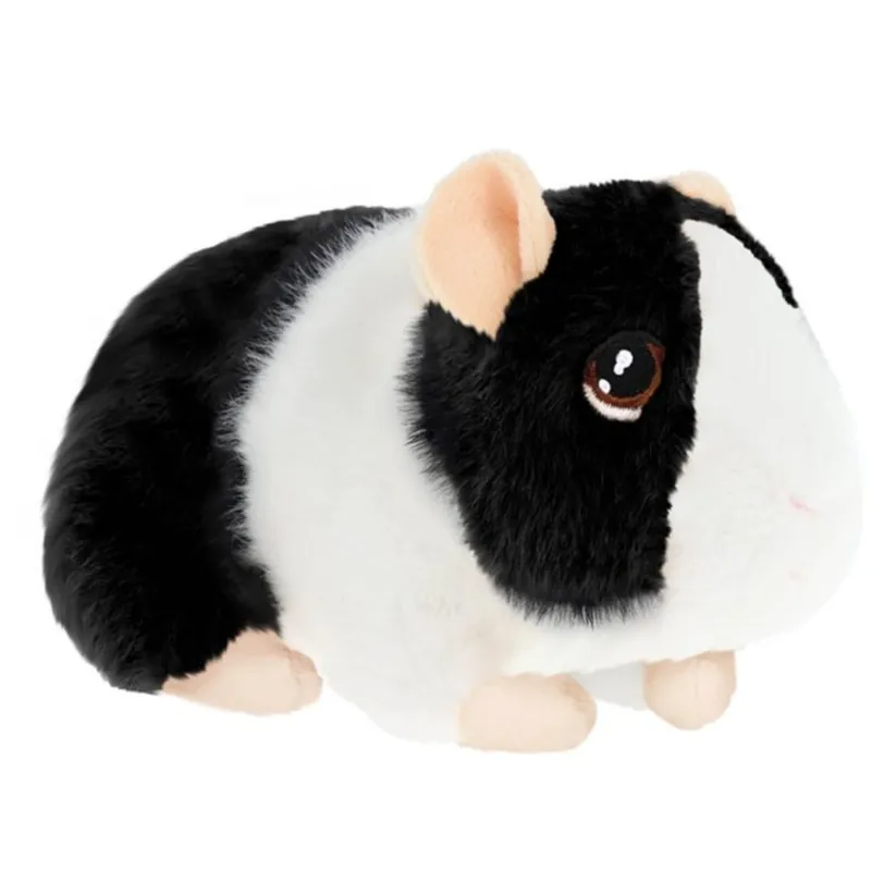 Keel Toys cavia knuffel - pluche - zwart - met geluid - 15 cm Dagaanbieding