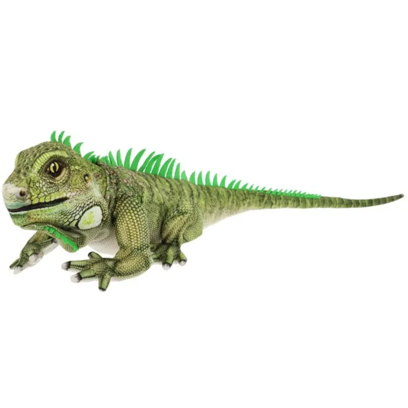 Keel Toys leguaan knuffel - pluche - groen - staand - 65 cm Finale Uitverkoop