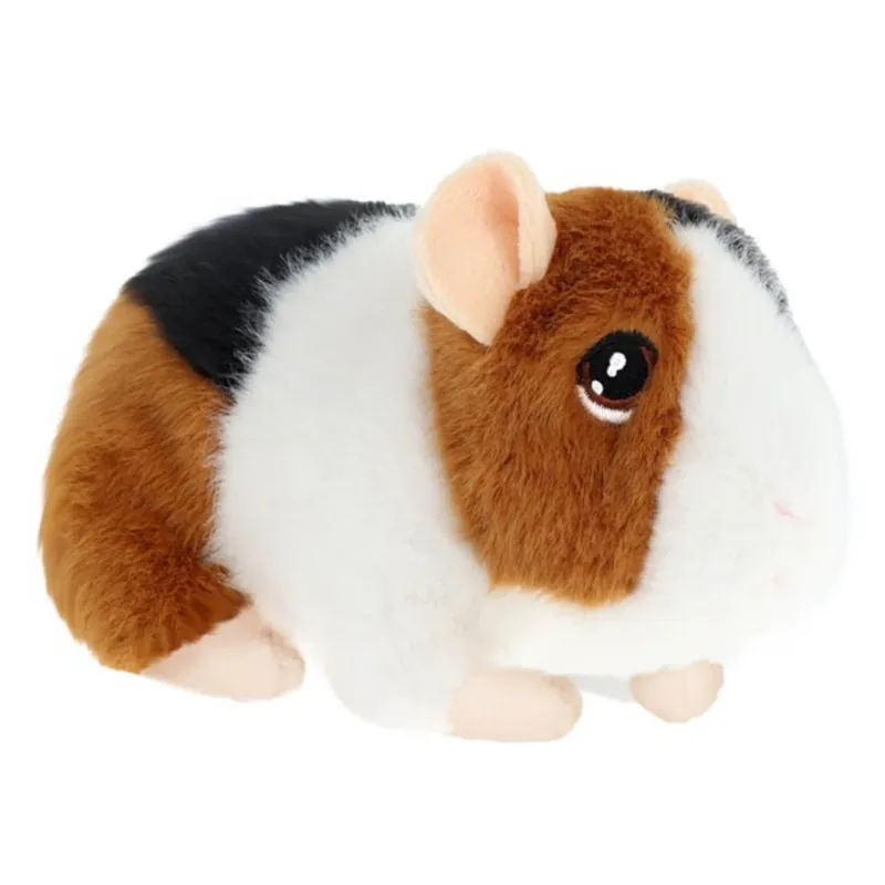 Tijdelijk Beschikbaar Keel Toys cavia knuffel - pluche - rood - met geluid - 15 cm