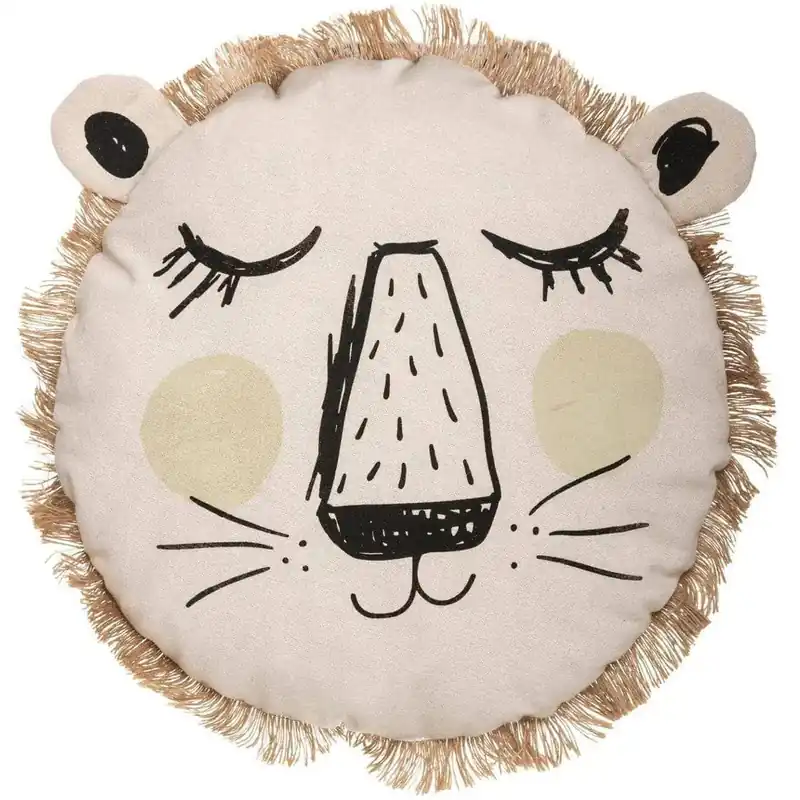 Leeuw sierkussen kinderkamer - pluche - 38 cm - polyester Merkproduct