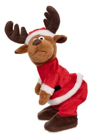 Beste Prijs Dansend rendier kerstknuffel - 28 cm - bewegende pop - kerstcadeau