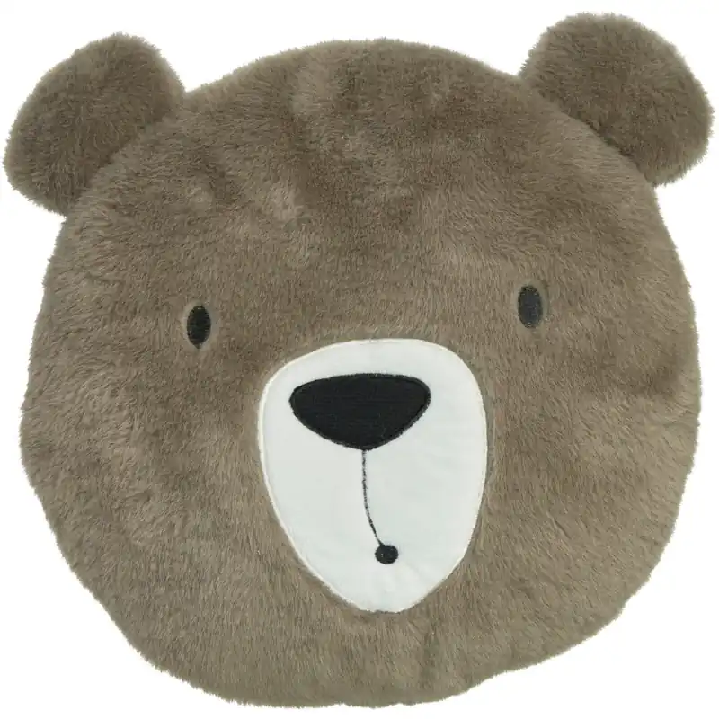 Beer sierkussen kinderkamer - bruin - 30 cm - polyester Actieprijs