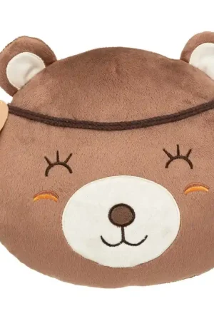 Bruine beer sierkussen kinderkamer - pluche - 30 cm Beperkte Voorraad