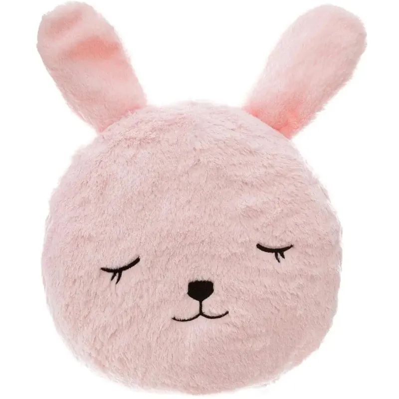 Speciale Aanbieding Roze konijn sierkussen - pluche - 27 cm - kinderkamer