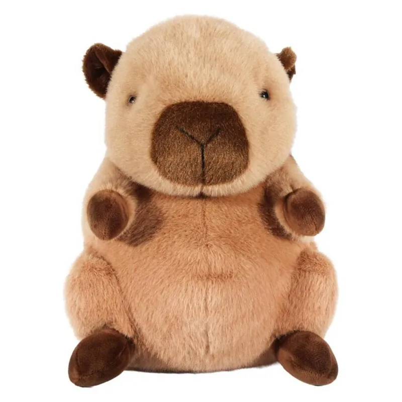 Suki Gifts capibara knuffel – bruin – pluche knuffeldier – 25 cm – zachte dierenknuffel Seizoensaanbieding