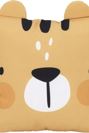 Betrouwbaar Dieren sierkussen voor kinderkamer - Tijger - bruin - 40 x 40 cm - polyester