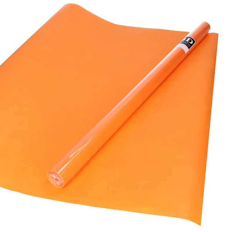 Gereduceerde Prijs Bellatio Decorations Cadeaupapier - oranje - 200x70 cm - inpakpapier