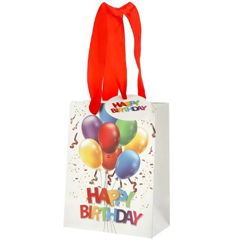 Nu Kopen Cepewa Cadeautasjes Happy Birthday - 11x14 cm - Ballonnenprint