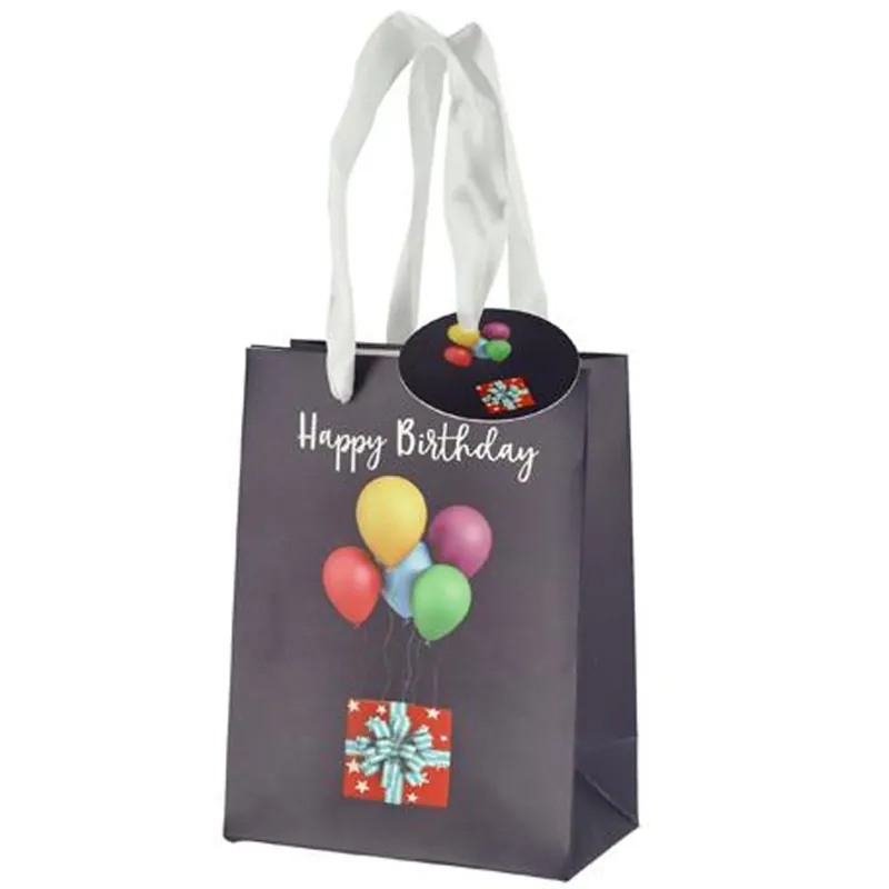 Lage Kosten Cepewa Cadeautasje - Happy Birthday - 11x14 cm - Ballonnenprint