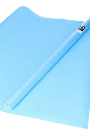 Bellatio Cadeaupapier - lichtblauw - 200x70 cm - inpakpapier Snelle Levering