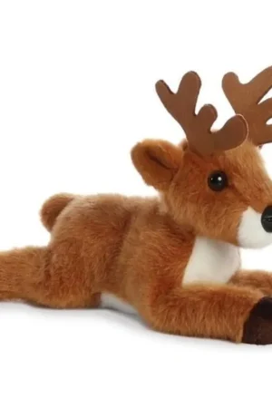 Aurora hert knuffel - bruin - 20 cm - pluche Superprijs