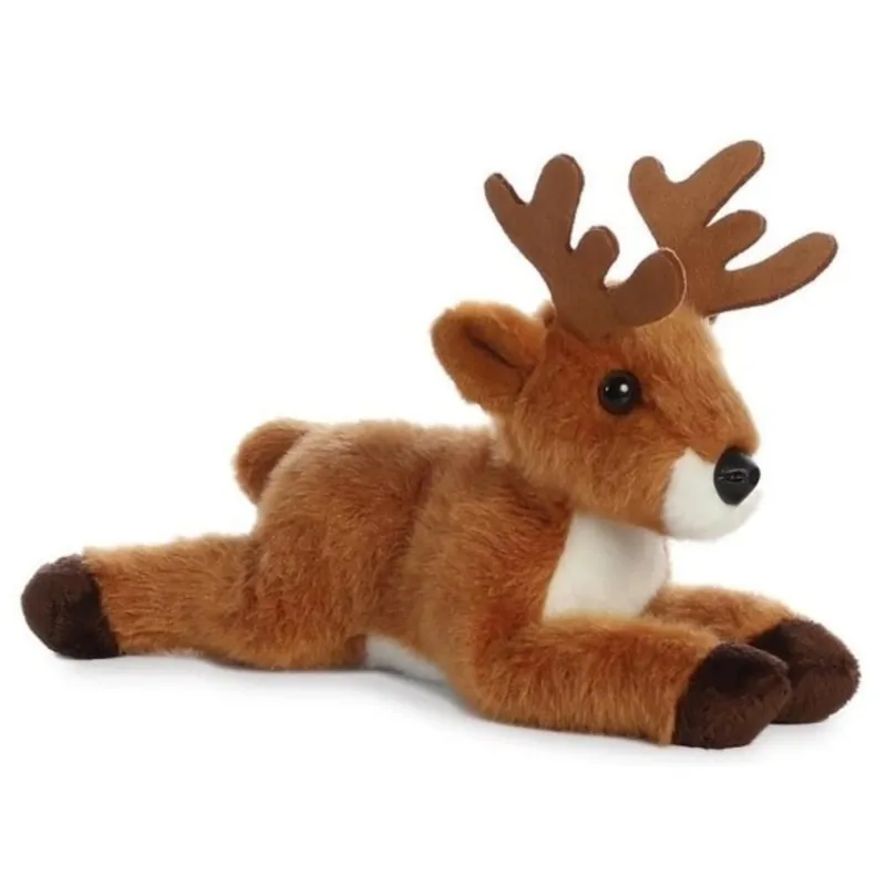 Aurora hert knuffel - bruin - 20 cm - pluche Superprijs