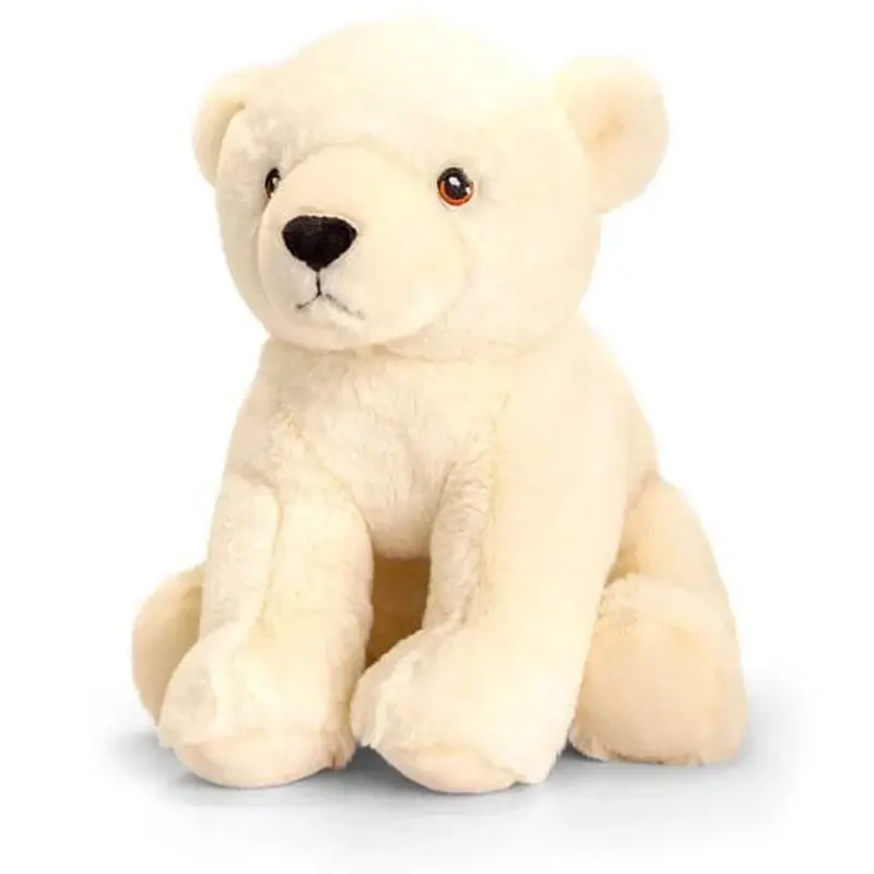Finale Uitverkoop Keel Toys ijsbeer knuffel - pluche - 25 cm - wit
