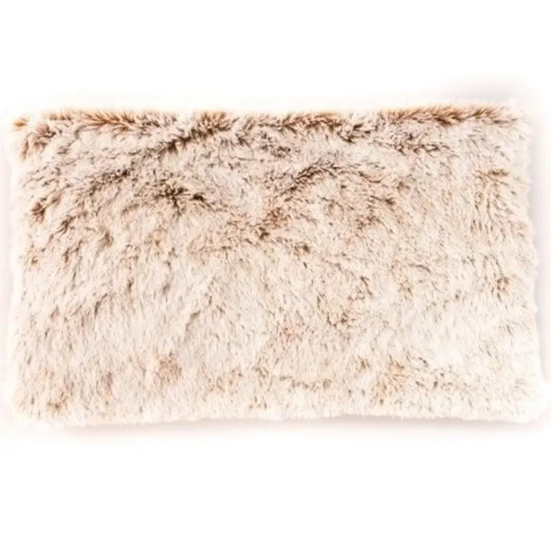 Magnetron warmte kussen - creme - pluche - 40 x 20 cm Rechtstreeks Van De Fabrikant