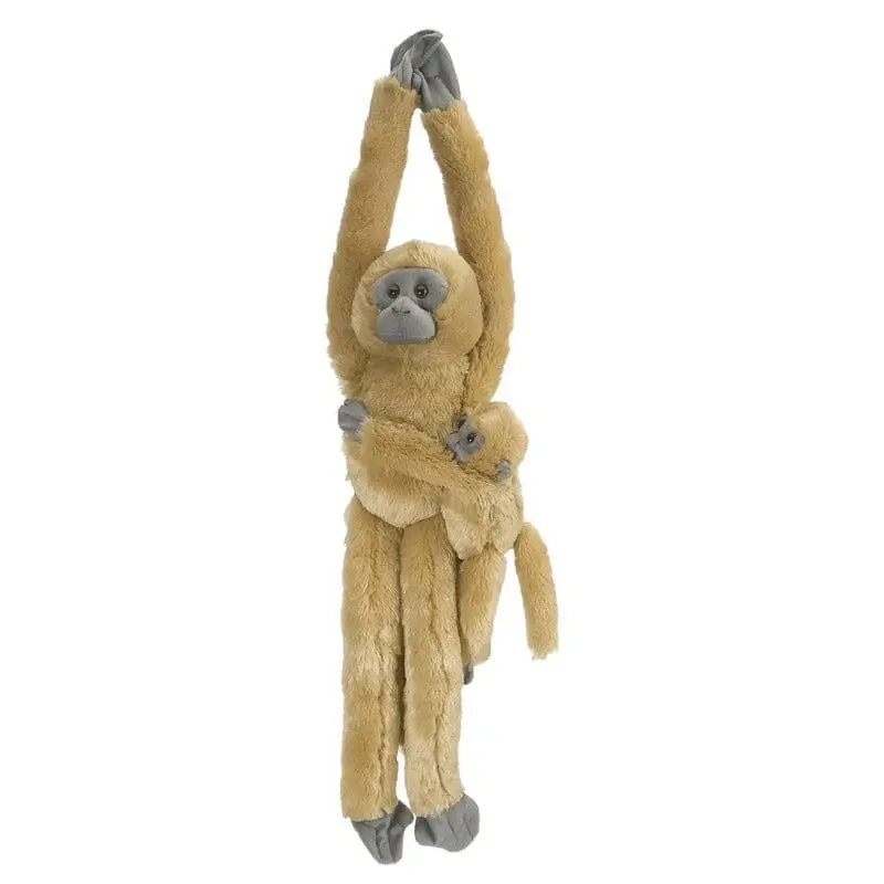 Express Levering Wild Republic hangende aap knuffel - pluche - 53 cm - met baby