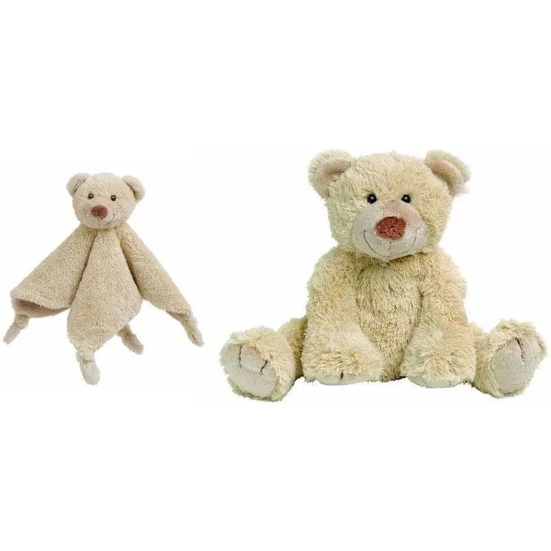 Exclusieve Aanbieding Happy Horse Boogy beer - knuffeldoekje en knuffel - beige - 24 cm - kraamcadeau