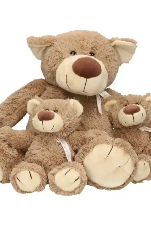 Bella knuffelberen set - pluche - 40/22 cm - mama en kind Gratis Retour