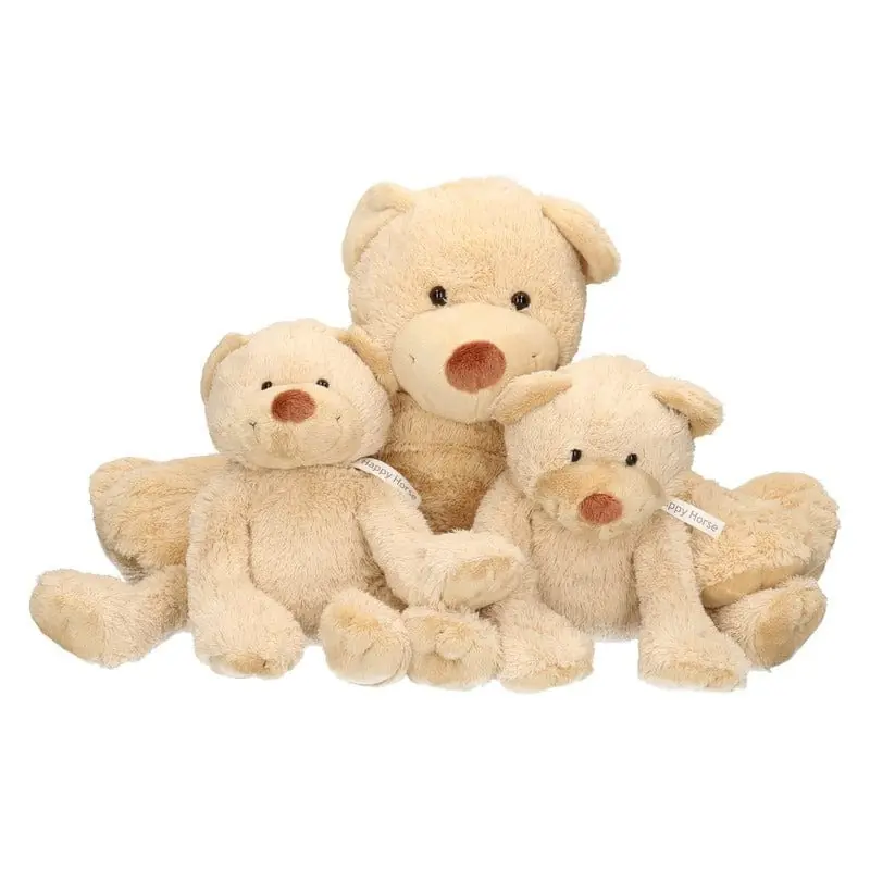 3x Pluche Boogy knuffelberen - mama en kind - 35/24 cm Favoriet