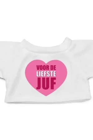 Clothies knuffelkleding voor juf - wit - maat M Tijdelijk Beschikbaar