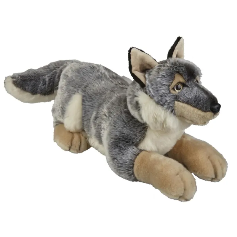 Nu Kopen Grijze wolf knuffel - pluche - 50 cm - dierenknuffel