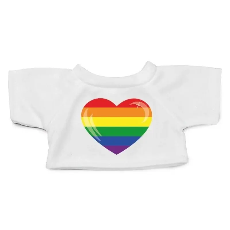 Knuffel kleding Gaypride hart shirt - XL - Clothies Voordeelprijs
