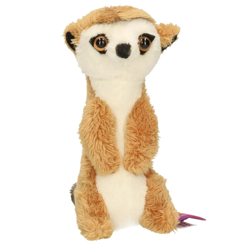 Stokstaartje knuffel sleutelhanger - pluche - 10 cm - dieren Hete Deal
