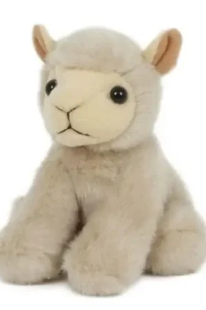 Pluche lammetje knuffel - wit - 13 cm - schapenknuffel Korting