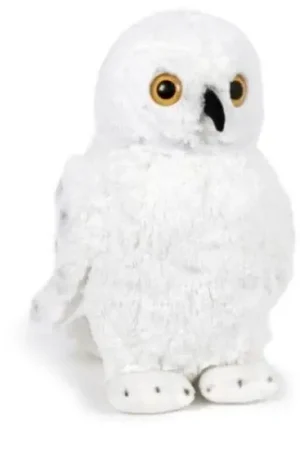 Dagaanbieding Pluche sneeuwuil knuffel - wit - 33 cm - speelgoed