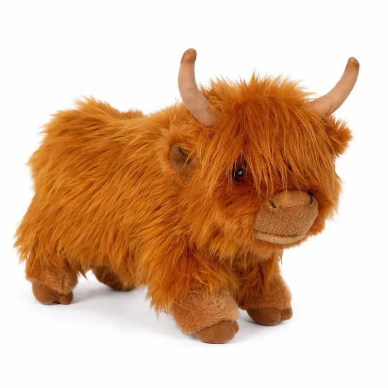 Heunec Schotse Hooglander knuffel - pluche - 30 cm - bruin Flitsaanbieding