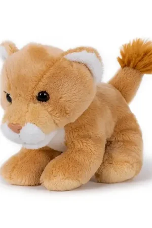 Koop Online Semo leeuwin knuffel - pluche - 13 cm - bruin - kraalogen