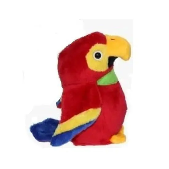 Rode ara knuffel - pluche - 15 cm - papegaai Seizoensaanbieding