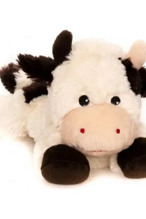 Habibi koe magnetronknuffel - warmteknuffel - 28 cm - pluche Hete Deal