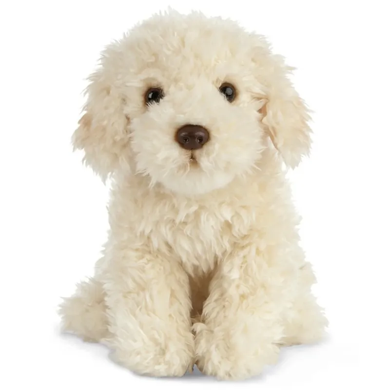 Living Nature Labradoodle knuffel - pluche - 25 cm - beige Gecertificeerd