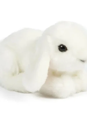 Populair Konijn knuffel - pluche - wit - 16 cm - knuffeldier