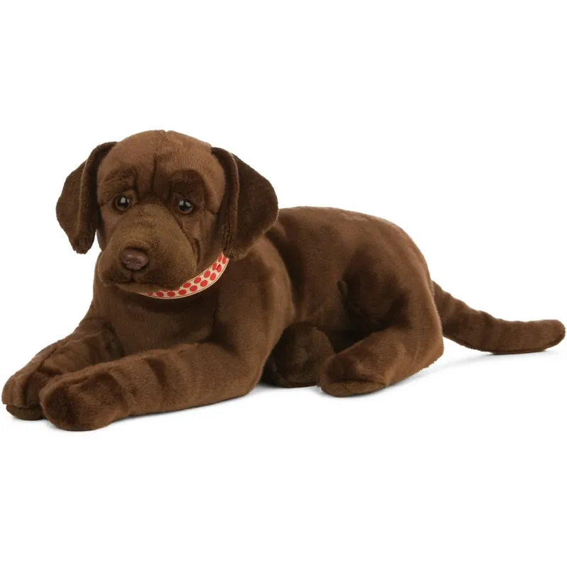 Superprijs Living Nature Labrador knuffel - bruin - pluche - 60 cm