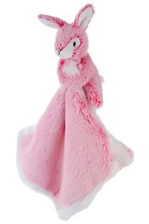 Roze konijn/haas knuffeldoekje - pluche - 25 cm Lage Kosten