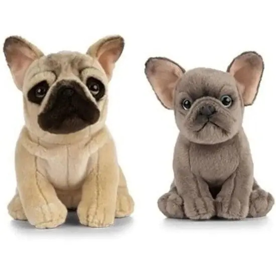 Franse Bulldog knuffel set - pluche - 15 en 25 cm - speelgoed Koop Online