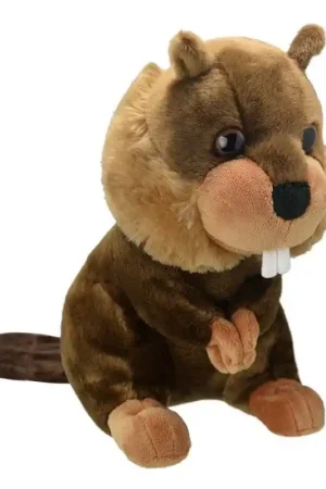 Wild Planet bever knuffel - pluche - 25 cm - bruin Rechtstreeks Van De Fabrikant