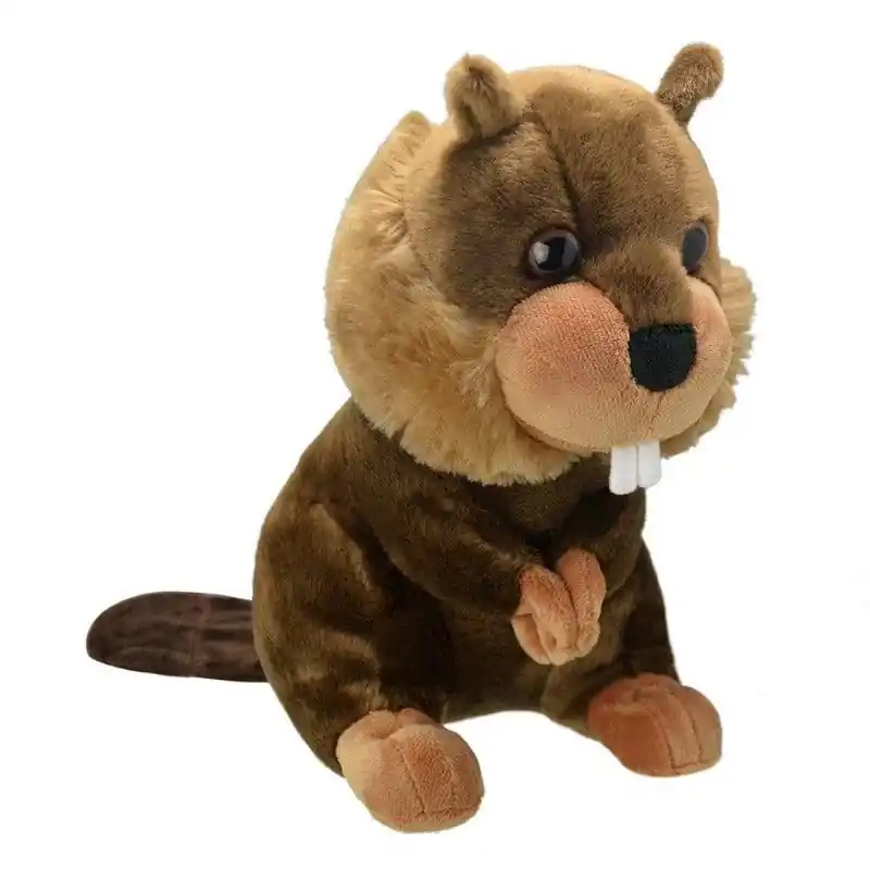Wild Planet bever knuffel - pluche - 25 cm - bruin Rechtstreeks Van De Fabrikant