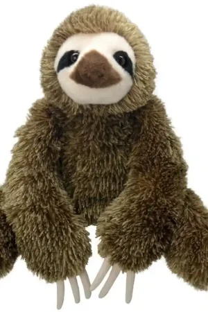 Pluche bruine luiaard knuffel - 30 cm - zittend - speelgoed Superprijs