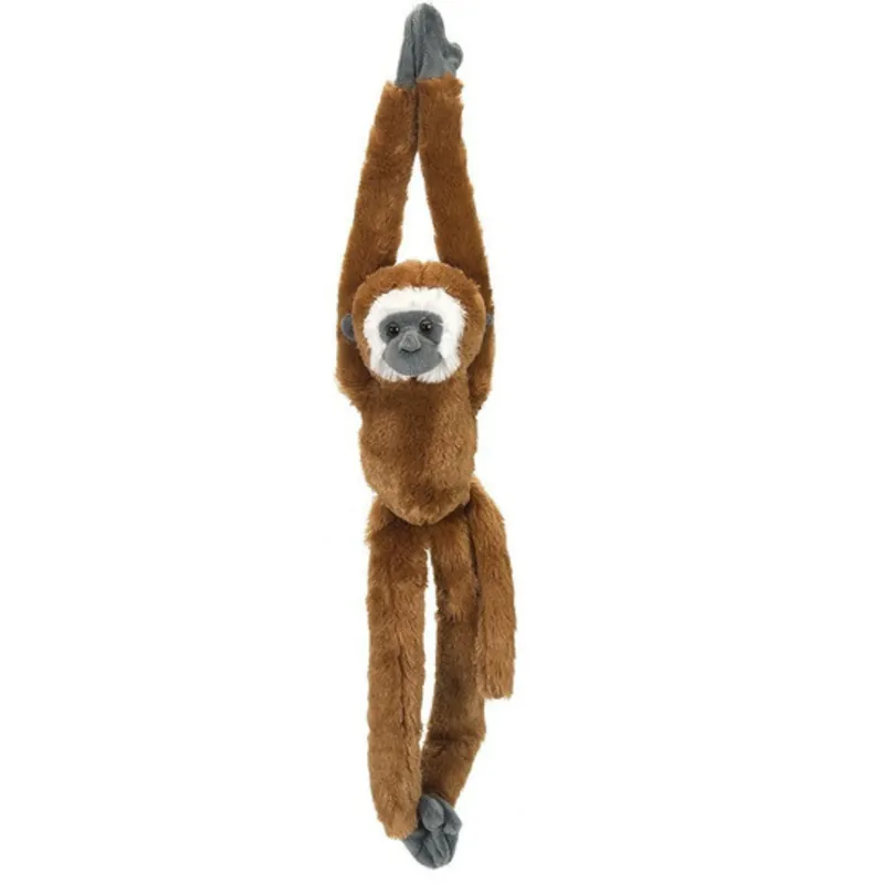 Wild Republic gibbon knuffel - pluche - bruin - 51 cm - aap Actieprijs