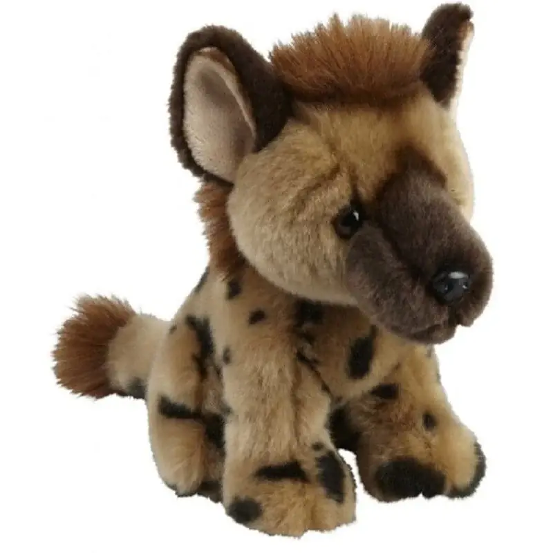 Hyena knuffel - pluche - gevlekt - bruin - 18 cm Tijdelijk Beschikbaar