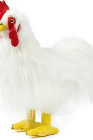 Beperkte Voorraad Knuffel haan - pluche - 35 cm - boerderijdier - knuffeldier
