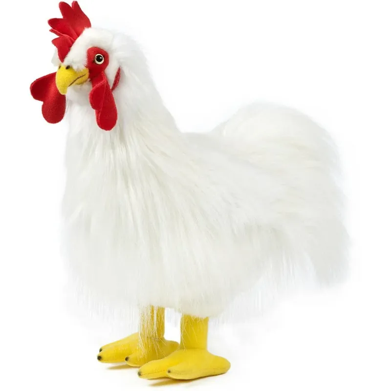 Beperkte Voorraad Knuffel haan - pluche - 35 cm - boerderijdier - knuffeldier
