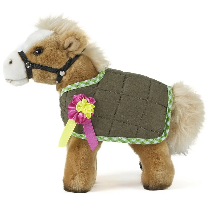 Op = Op Living Nature paard/pony knuffel - pluche - 23 cm - bruin