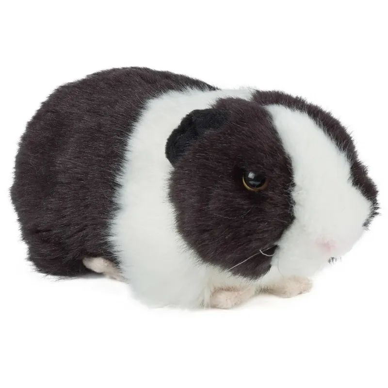 Cavia knuffel - pluche - 20 cm - zwart - speelgoed Direct Beschikbaar