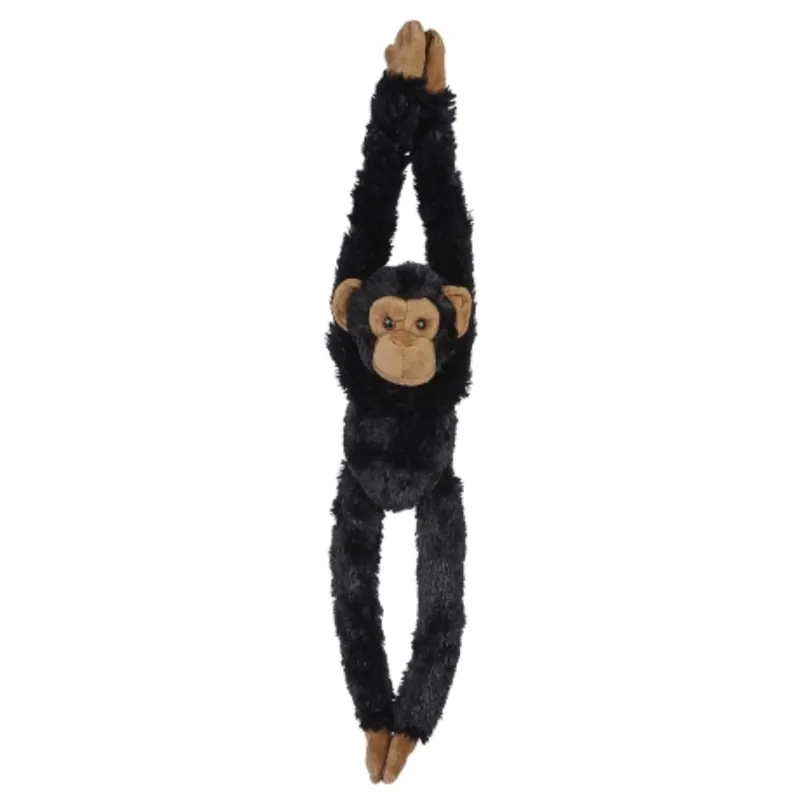 Hete Deal Zwarte chimpansee knuffel - pluche - 65 cm - jungle dier